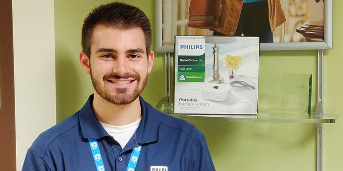 Kevin Litzinger, a mechanical engineering intern at Philips