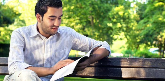 person reading