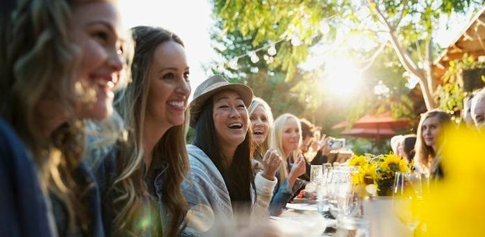 photo of people at dinner