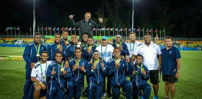 Ben Ryan and the Fiji rugby team