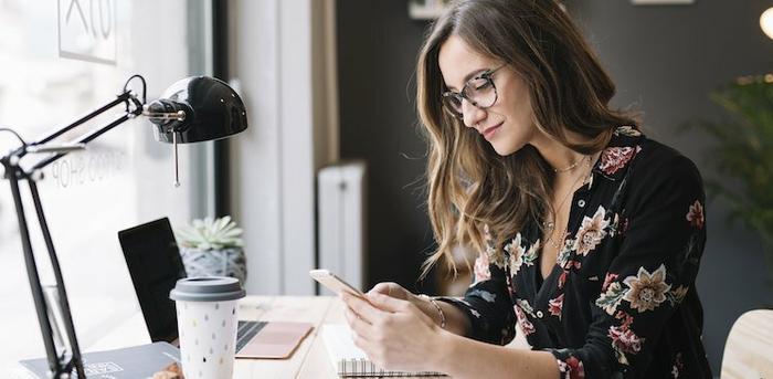 person working at desk