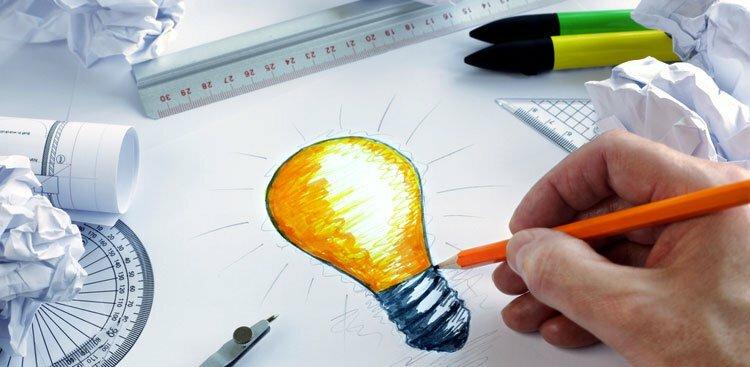drawing lightbulb