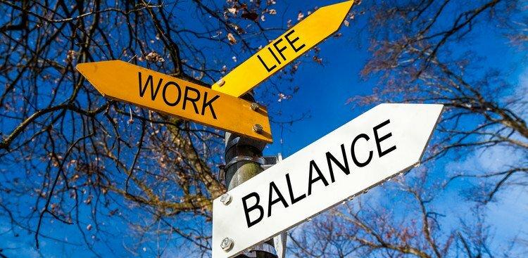 work, life, and balance signs