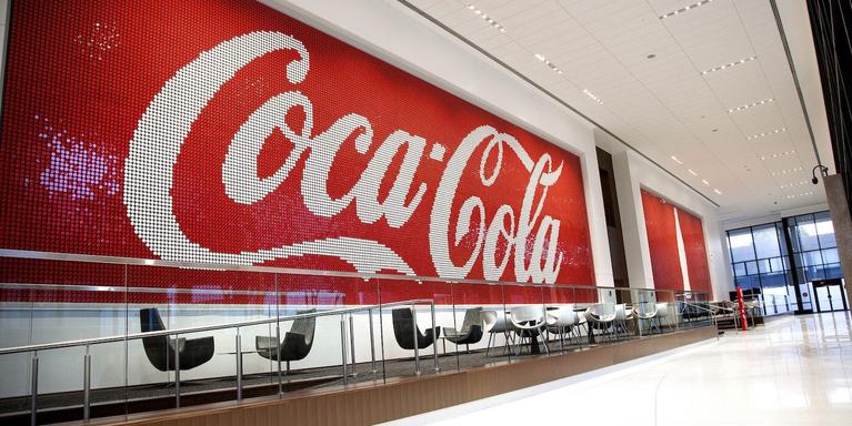 inside the Coca-Cola office building in Atlanta