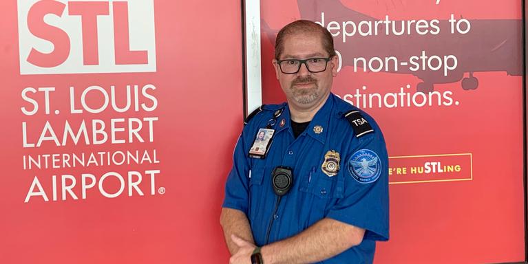 Brent Atwood, a Transportation Security Officer at the TSA.