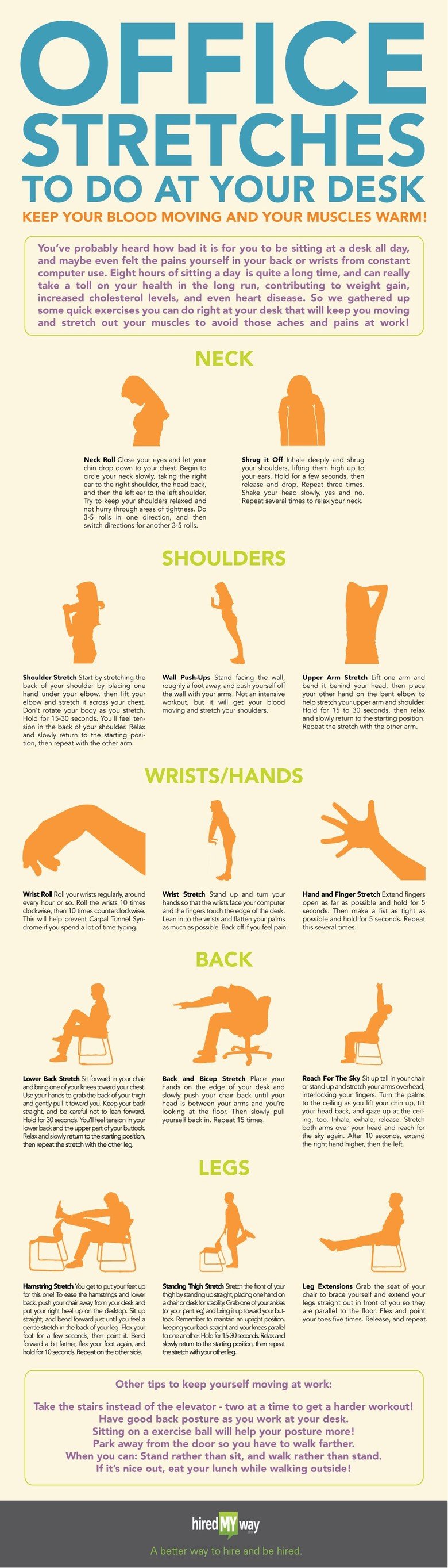 Desk Stretches How To Stretch At Work The Muse