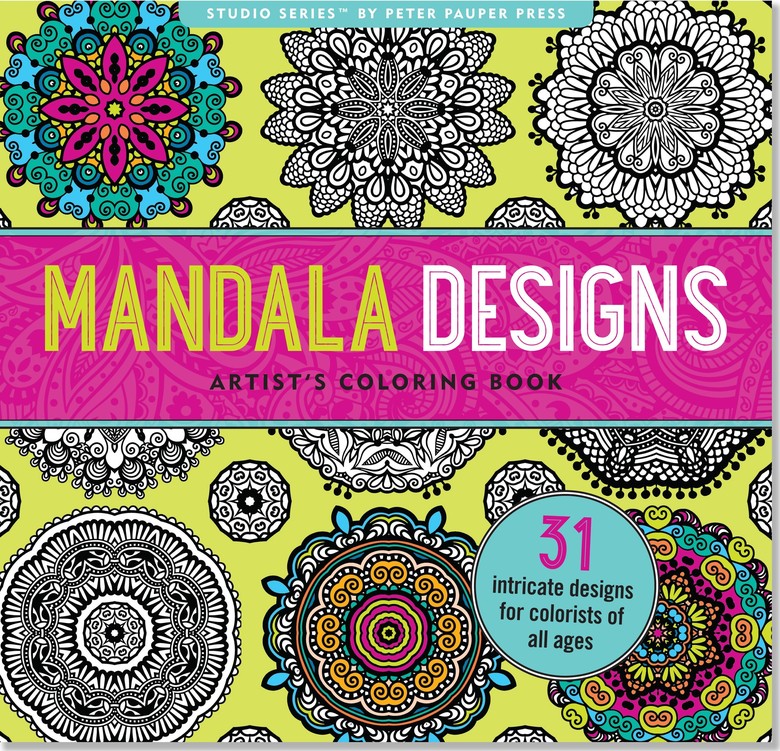 Mandala Designs Adult Coloring Book 