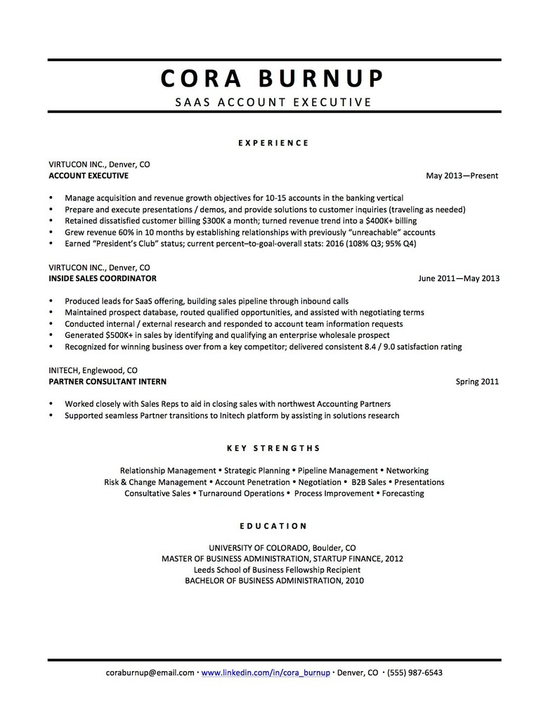 Career switch resume examples