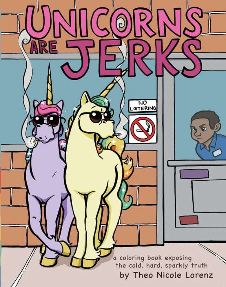 Unicorns & Jerks Adult Coloring Book 