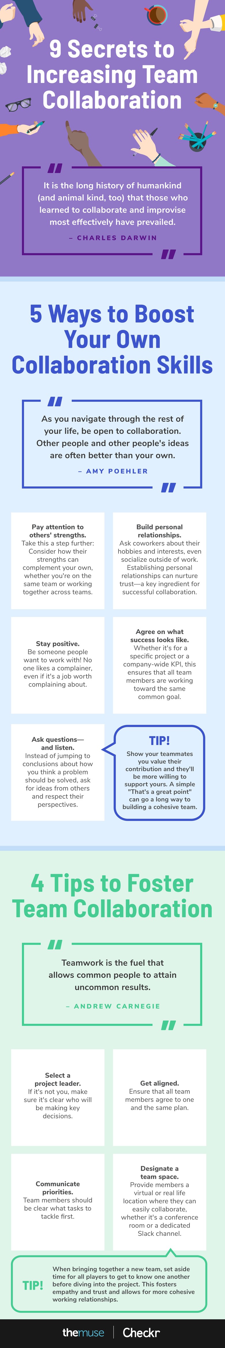 collaboration tips infographic