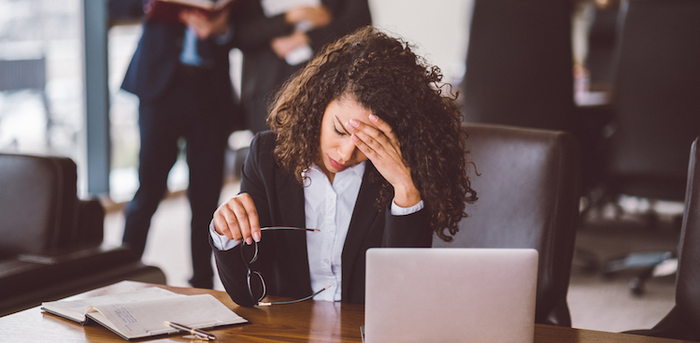 person being bullied in the office