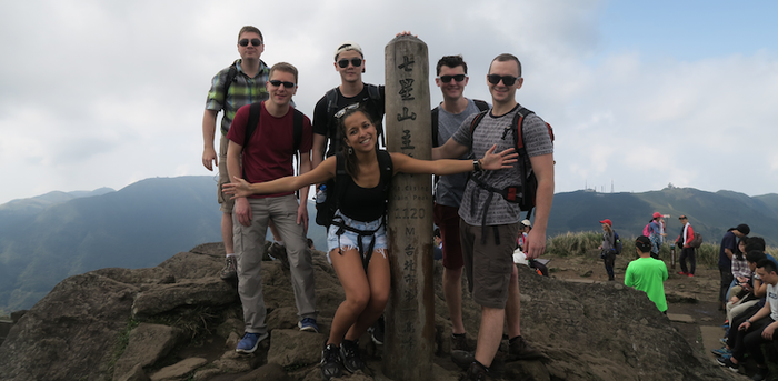 Victor Kung with fellow program participants in Taiwan