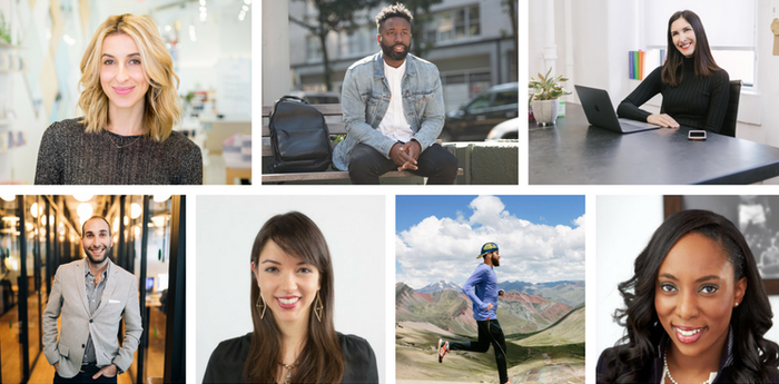 Katia Beauchamp, Rodney Williams, Steph Korey, Michael Dweck, Sylvia Vaquer, Mike Burnstein, and Jessica O. Matthews