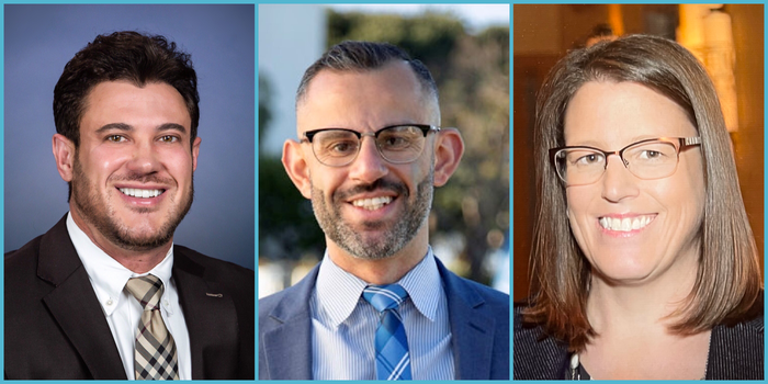 From left, Adilson De Andrade, Atta Areqat and Melissa Rohrbach