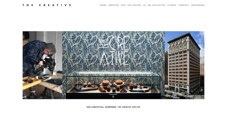 Zaida Zamorano's Squarespace website for The Creative NYC