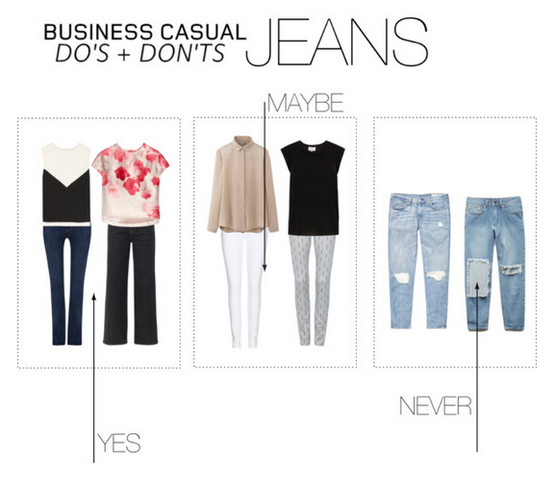 Image result for business casual jeans women 2017