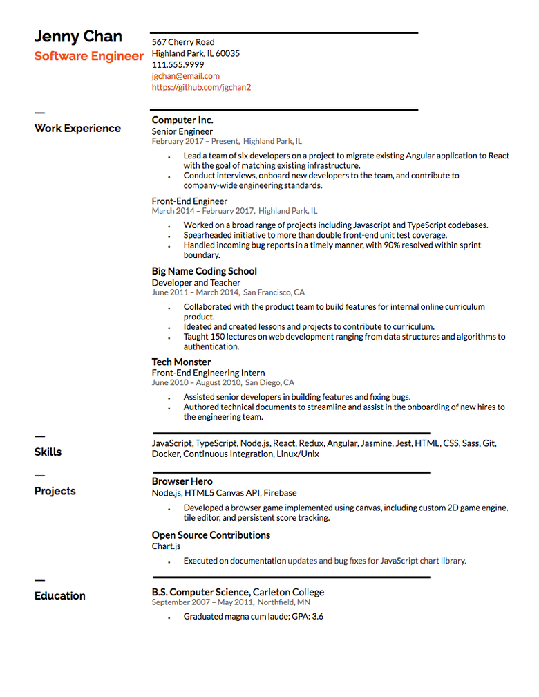 How To Make The Perfect Resume With Examples The Muse