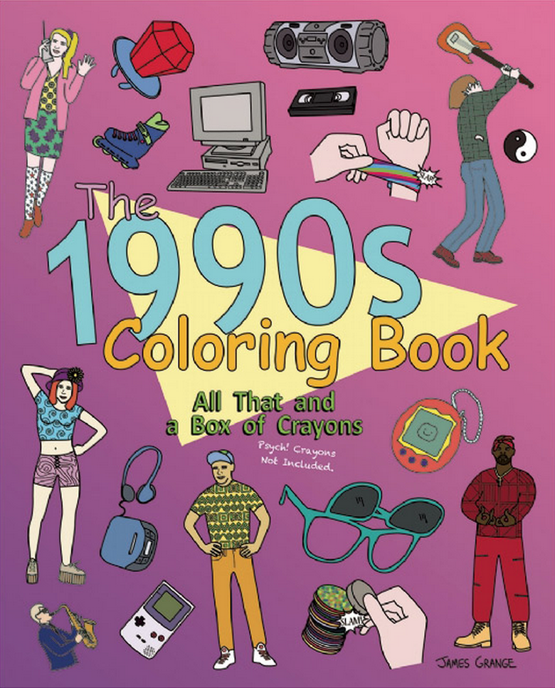 1990s Adult Coloring Book 